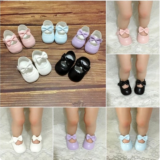 
50-55cm baby shoes reborn doll shoes simulation doll small leather shoes girl bow princess lace shoes