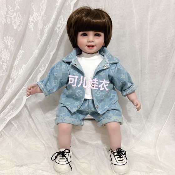 50-55cm rebirth doll clothes boys jeans suit girls coat shorts two-piece set summer new style