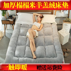Thickened Warm Lamb Wool Mattress for Autumn and Winter, 1.68m m Bed, 2m Single/Double Tatami Mat