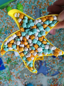 Imitation of porcelain sand Children's colorful sand toy Baby Monoki Win -colored Snow Smoral Playground Play Paradise Technology Sand
