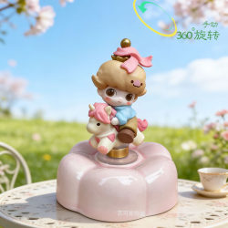 Jingdezhen Bubble Mart Creative Rotating Ornament Desktop Decoration Bedroom Desk Office Cute Girly Decoration