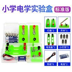 Primary School Electricity Science Experiment for Fourth Grade, Simple Circuit Physics Experiment Equipment, Complete Set for Students, Series and Parallel Connection, Light Bulb Lights Up, Electricity Experiment Box Set