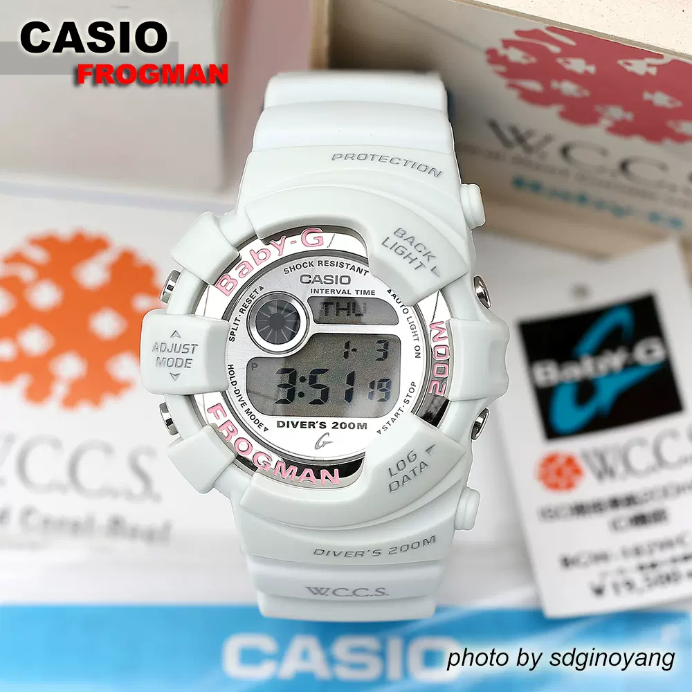 人気モデル！BABY-G FROGMAN BGW-102WC バックライト写真あり 時計