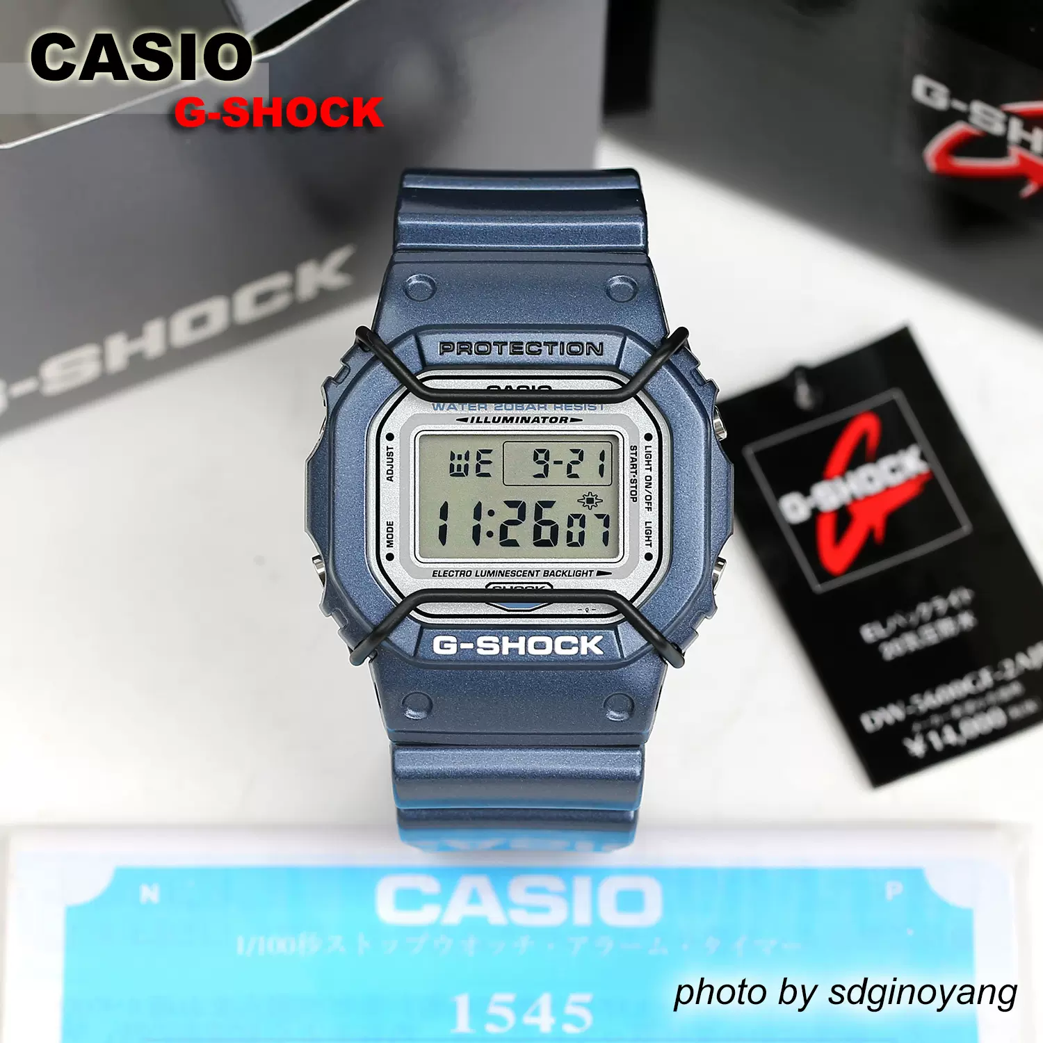 CASIO 卡西欧G-SHOCK DW-5600GF-2AJF蓝色波乗人方块全新现货-Taobao