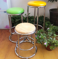 Bar Stool, High Stool, Three-Ring Stool, Bar Counter Chair, Stainless Steel Stool, Mobile Phone Counter Stool, Household Round Stool, High Stool, Game Room Stool