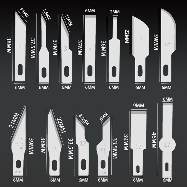 Metal engraving knife student handmade paper-cut art blade pen knife film mobile phone engraving blade repair glue removal shovel