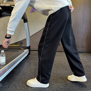 
2 colors knitted casual sweatpants [1129] p55 control 89 cotton 55% polyester 45% size M-4XL