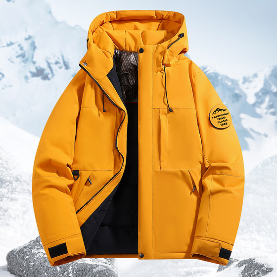 
Camel style sheep wool cotton coat, graphene cotton coat, couple's jacket, windproof, waterproof and thickened mountaineering jacket