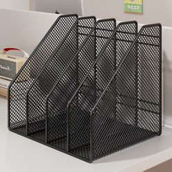 Desktop Multifunctional Storage Rack, Desk Organizer, Book Combination Stand, Office Small Bookshelf, Partitioned Student Dormitory Study Organizer, Metal File Rack, Storage Box, Book Stand, Storage Shelf