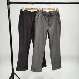 
Tanjia Weihuo men's soft shell pants autumn and winter outdoor velvet warm water-repellent trousers commuter straight casual pants