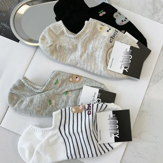 
Mina Home Korea 26 New Cartoon Animal Pattern Summer Breathable Boat Socks Women's SP618 224