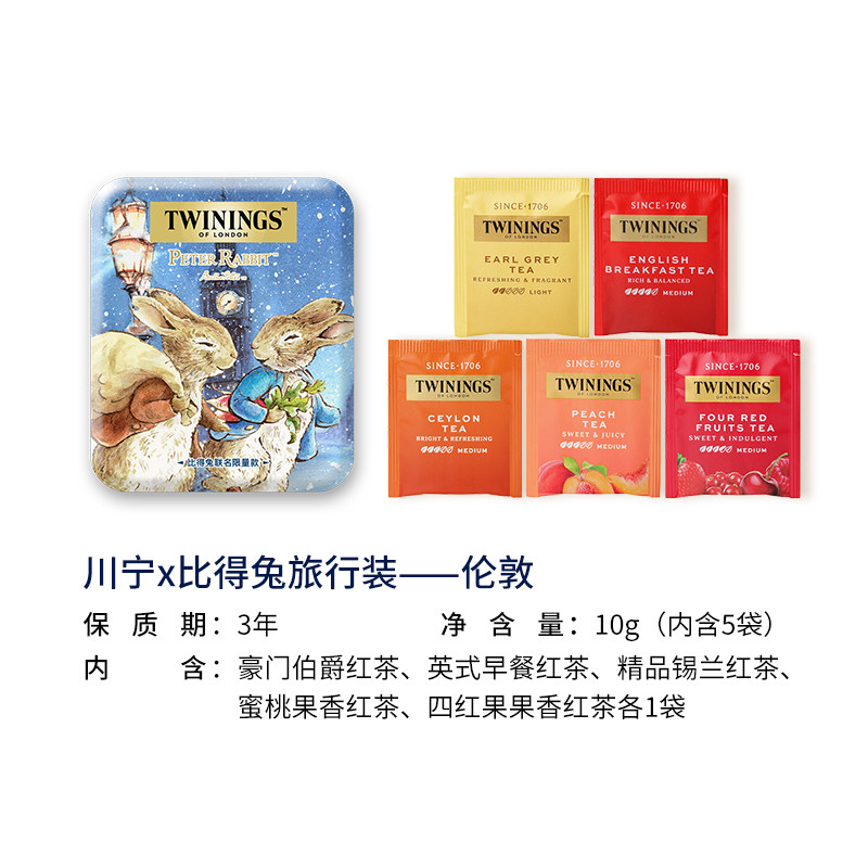 Twinings Peter Rabbit Siyah Çay Tenekesi - Sichuan Ning Siyah Çayı
