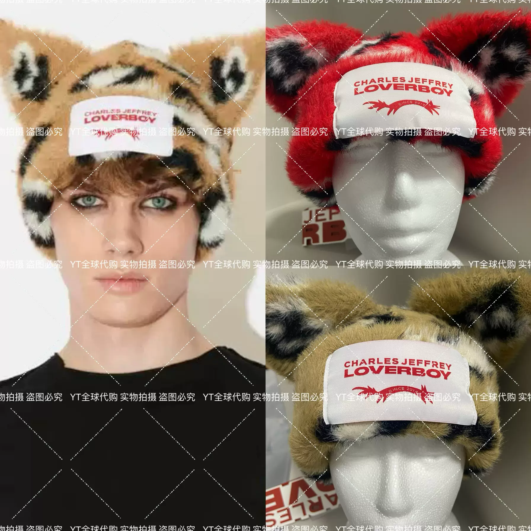 CHARLES JEFFREY LOVERBOY 猫耳ニット帽 ビーニー
