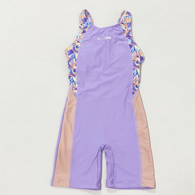 666 foreign order girls competitive training sun protection one-piece boxer swimsuit girls hot spring swimming middle and large children's swimsuit