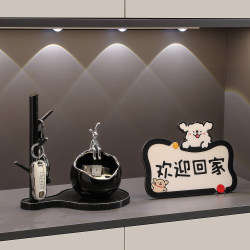 Modern Key Storage Entryway Decoration, Light Luxury High-End Ornament for the Living Room, High-Class Home Decor