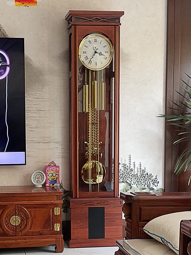 Solid Wood Chinese Floor Clock - German Hermle Movement - Hense/Hanshi ...