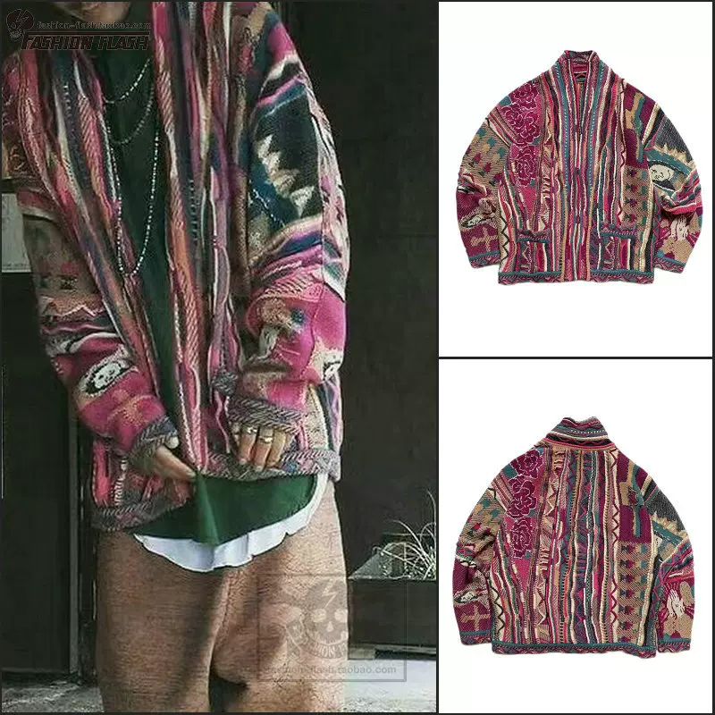 KAPITAL 22SS 平田和宏破洞破坏背心骨头骨架针织衫毛衣马甲男女