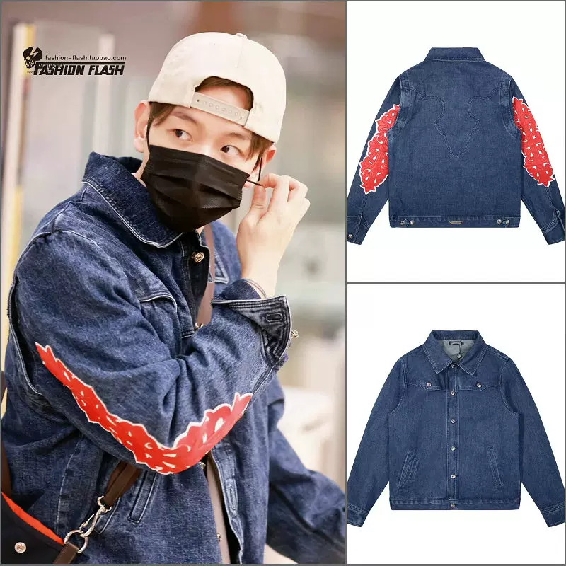 KAPITAL雙面牛仔外套平田和宏設計厚款刺繡丹寧夾克2024春季新款