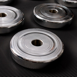 Pure Steel Dumbbell Plates, Metal Electroplated Weight Plates, Weight Increments of 1, 1.5, 2, 2.5, 5, 10kg, Small Hole, for Home Fitness