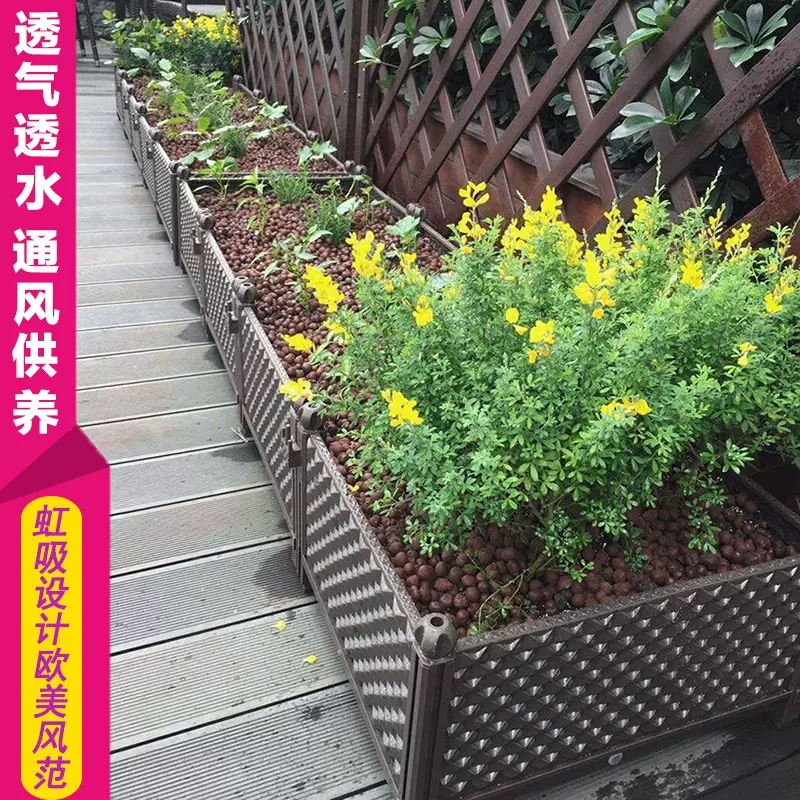番茄黃瓜陽臺室外創意屋頂種植箱塑料儲水花盆家庭菜園園藝