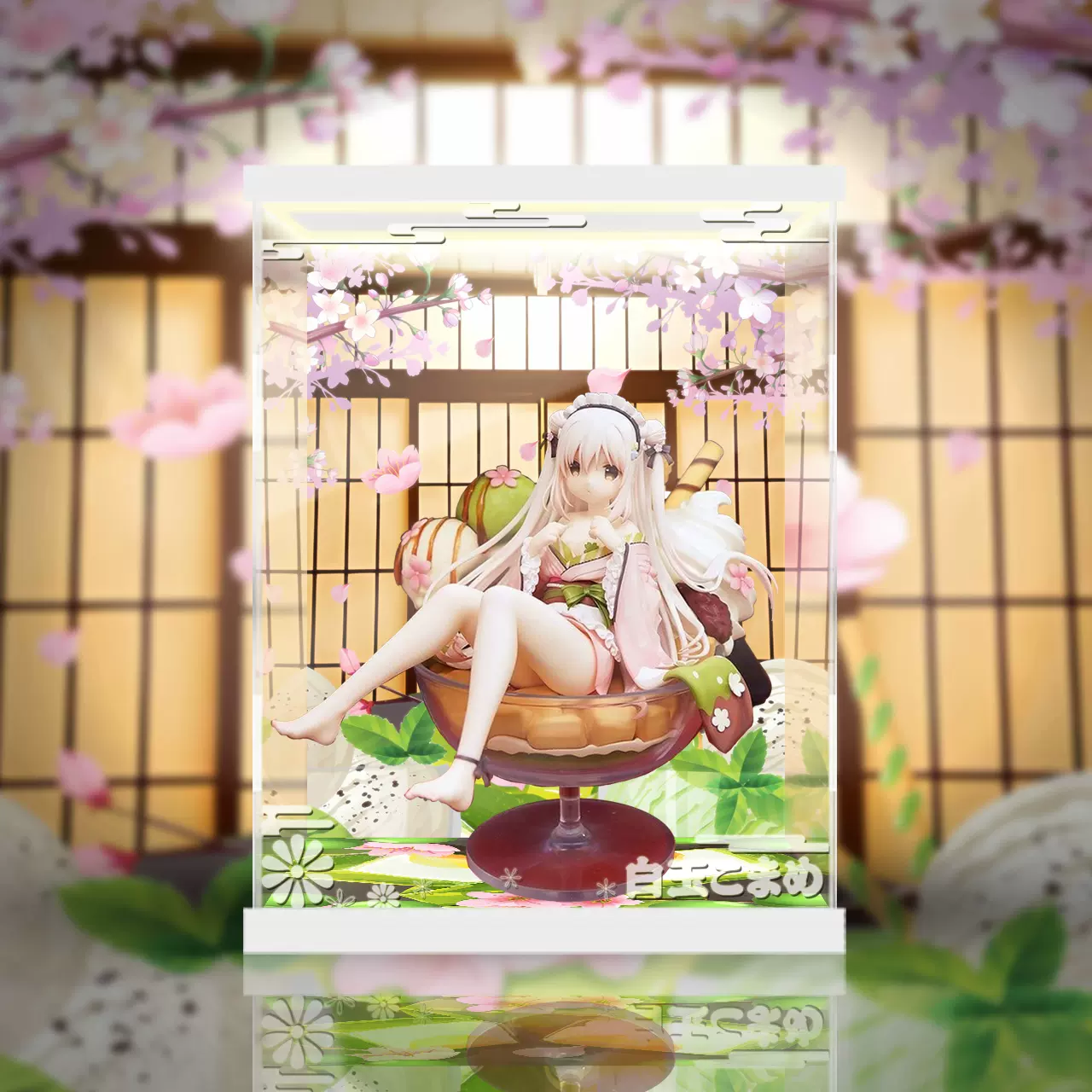 しらたまパフェ 白玉こまめ スケールフィギュア 特典ポストカード付き