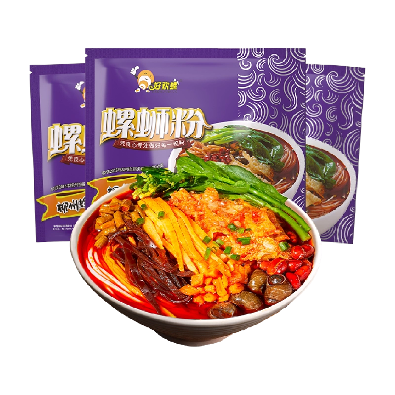 螺蛳粉 螺狮粉 螺丝粉 好欢螺 好欢螺螺蛳粉经典原味300 克- Weee!