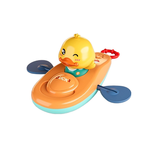 
Bathing toys on the water little yellow duck rowing boat 1-3 years old baby bathing toy set indoor water play gift