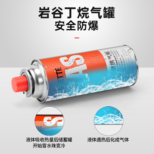 Iwatani 250g Portable Butane Gas Cylinder - 6 Pack