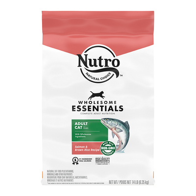 【美国进口】Nutro美士全护营养系列全价成猫粮三文鱼14磅 6.35kg