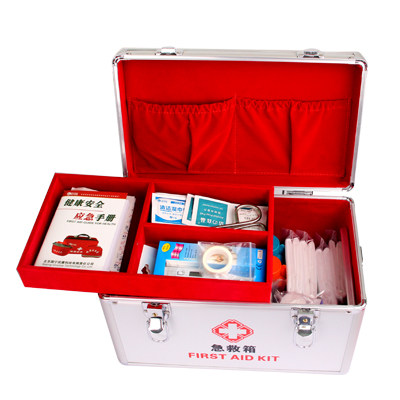 School Lab First Aid Kit Aluminum Alloy First Aid Kit for Office, School, Earthquake ...