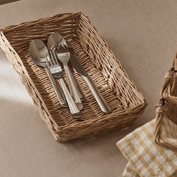 Willow woven desktop storage basket