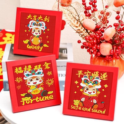 2026 New Year of the Horse Diamond Painting Children's DIY Craft Kit Kindergarten New Year Spring Festival Creative Gift