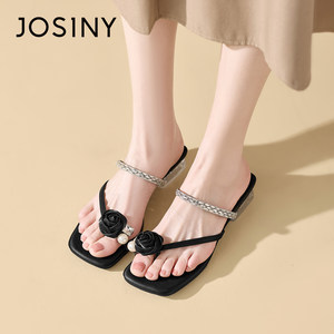 
Zhuoshini Fashion Sandals Women's 2026 Summer New Simple and Versatile Set-Toe Casual Fashion Thick Heel Sandals