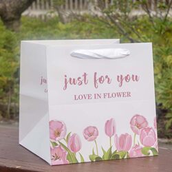 Cube Gift Bag, Tote Bag, Paper Bag, Flower Bag, Nurse's Day Large Size, Ball-Shaped, Light Luxury Birthday Gift Bag, Mother's Day