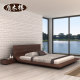 Nordic all solid wood low bed tatami bed modern simple double bed wedding bed bed and breakfast Japanese style low bed