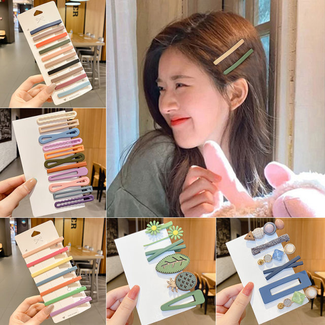 Hair clip women's side clip hair clip side hair clip 2025 new style forehead bangs one-line clip small clip headdress