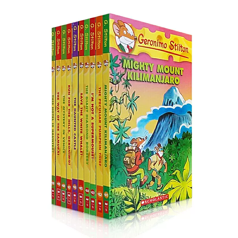 英文原版繪本geronimo Stilton Books 41 50 老鼠記者10週年版兒童章節書7 12歲美國正版初中小學推薦閱讀課外學習英語讀物 Taobao