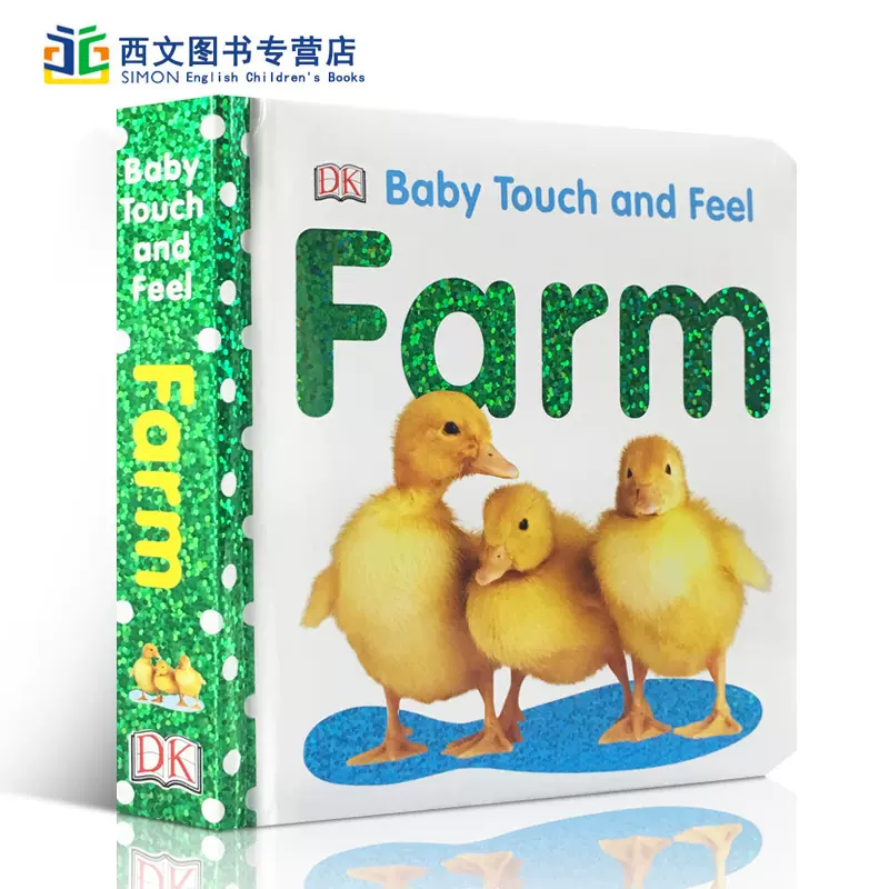 预售英文原版dk Baby Touch And Fell Farm农场0 3岁幼儿触摸书儿童认知启蒙早教纸板书亲子绘本益智科普图画书可搭animals