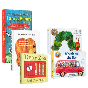 English Enlightenment Picture Book I am a bunny Zoo Dear Zoo Brown Bear Guess how much I love you theveryhungrycaterpillar iamabunny mydad Patthebunny