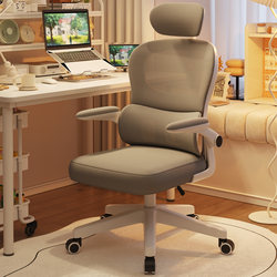 Computer Chair with Ergonomic Backrest, Office Gaming Chair, Comfortable for Long Sitting, Desk Chair for Dormitory Students, Adjustable Swivel Chair
