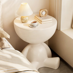 Creative Bedside Table for Home Use in the Bedroom, Simple Bedside Table with Storage Rack, Living Room Sofa Side Table, Balcony Coffee Table, Small Table