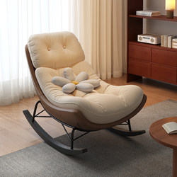 Lazy Sofa Chair That Can Be Used for Lying down and Sleeping, Single Rocking Chair, New Luxury Recliner for Adults, Suitable for Balcony and Home Use, Leisure Chair