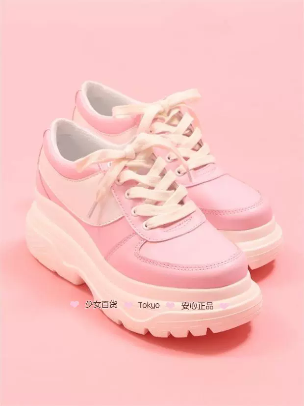 正品日本直邮wego 厚底运动鞋休闲鞋少女百货