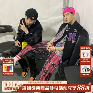 MEDM coat men's and women's tide, the trend of the trend of the trend of the spring and autumn American baseball jacket Wang Jiaer, the same top