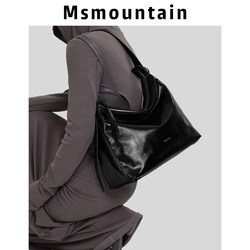 [Shanjiashan] Genuine Leather Commuter Tote Bag for Women 2026 New Large-Capacity Crossbody Bag High-End Hobo Shoulder Bag