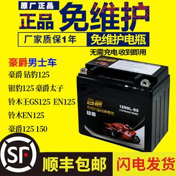 Suitable for Haojue 125 motorcycle battery 12v universal dry battery Diamond Leopard motorcycle 125-7 Silver Leopard battery