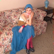 AXIS OF Flamingo retro blue irregular long skirt piled with pleated slightly transparent a-line mesh skirt