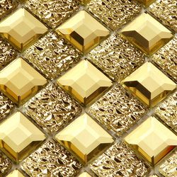 Crystal Glass Mosaic Wall Sticker Self-Adhesive Bar Background Wall Stereo Golden Mirror Ktv Box Pillar Decoration