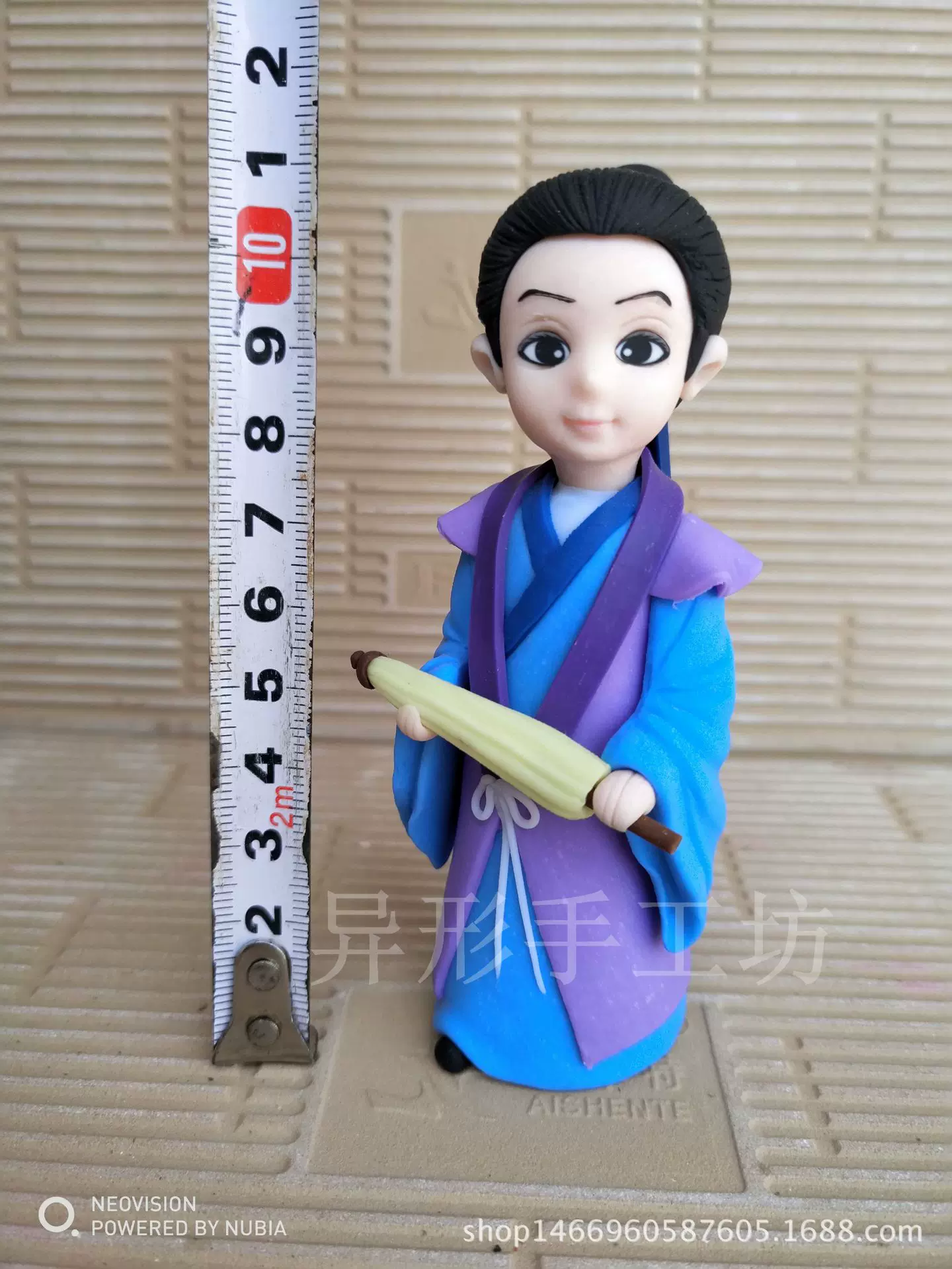 软陶摆件动漫卡通公仔批手办家居工艺品白娘子传奇许仙 Taobao