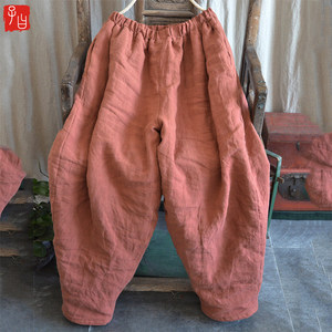 23 Winter Cotton, Cotton and Majesty Fragrant Zen, Type Lanch Pants Smooth Thick Pant Pants Loose Loose Large size Pants Female